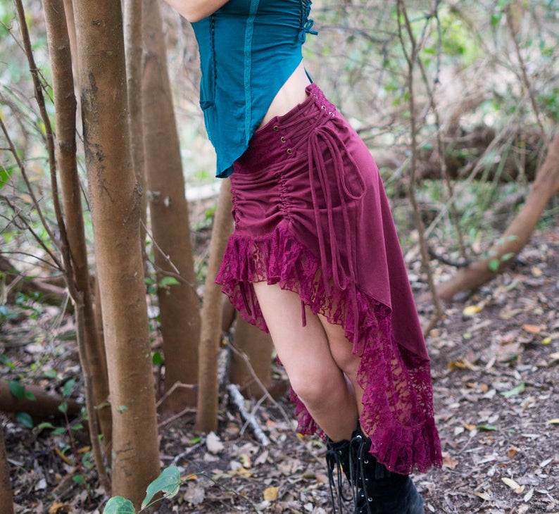 SITA SKIRT IN MAROON