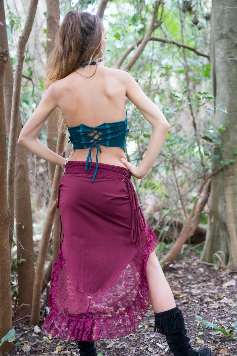 Maroon skirt au online