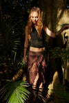 GAIA SKIRT RMX DARK BROWN