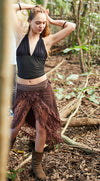 GAIA SKIRT RMX DARK BROWN