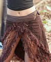 GAIA SKIRT RMX DARK BROWN