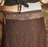 GAIA SKIRT RMX DARK BROWN