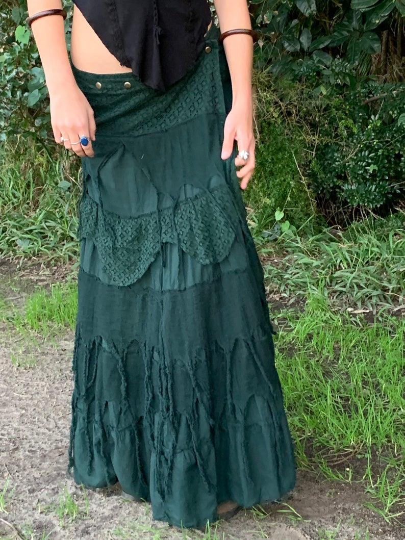 GYPSY QUEEN SKIRT GREEN