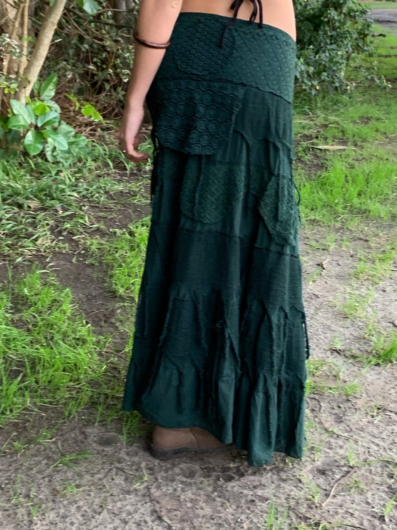 Etnix Byron Bay Gypsy Skirt in Green