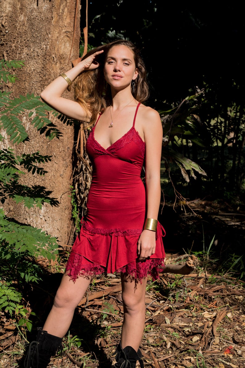 GYPSY PIXIE DRESS RED